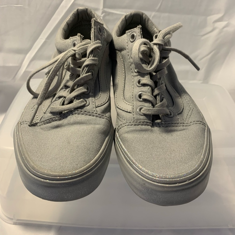 Unisex Vans Gray Canvas Old Skool Sreakers - Picture 5 of 7